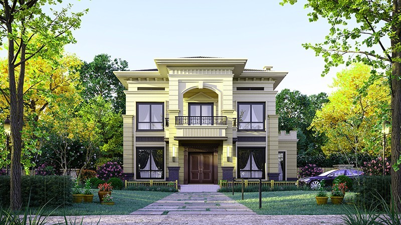 三台中式合院住宅，开放庭院与邻里乡亲更亲近